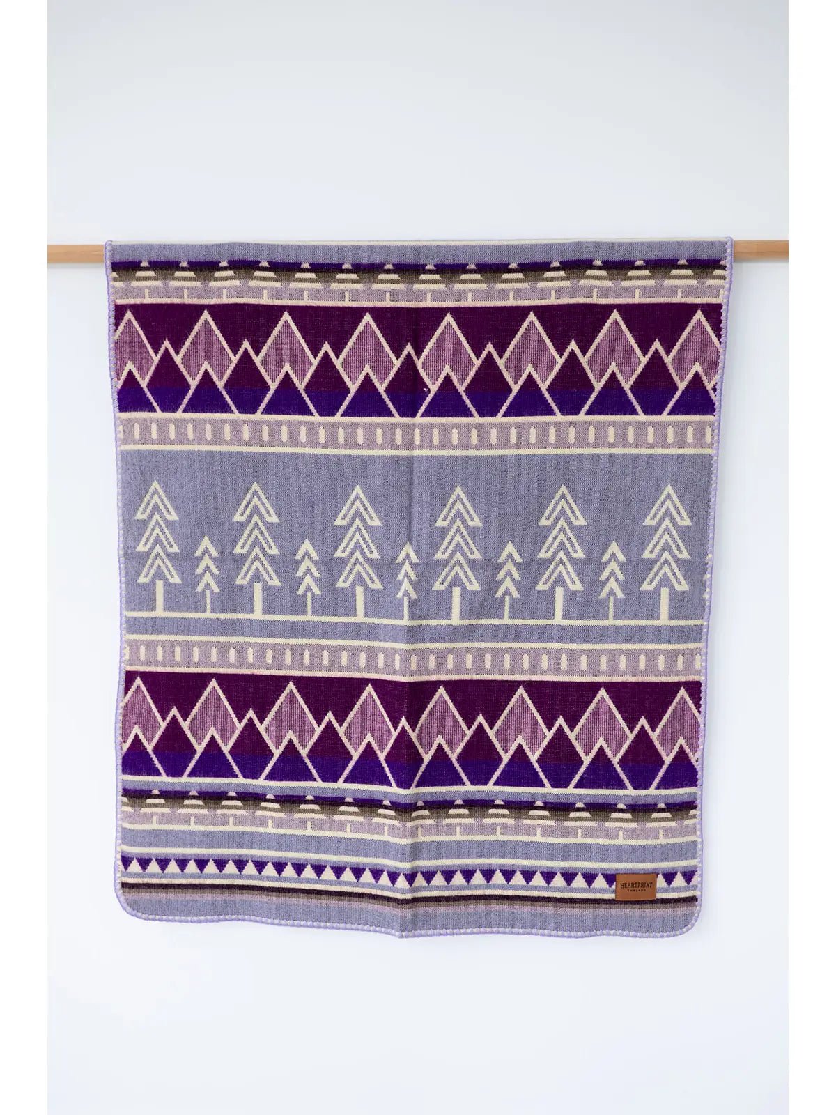 Tree Line Baby Blanket - Lilac Trail