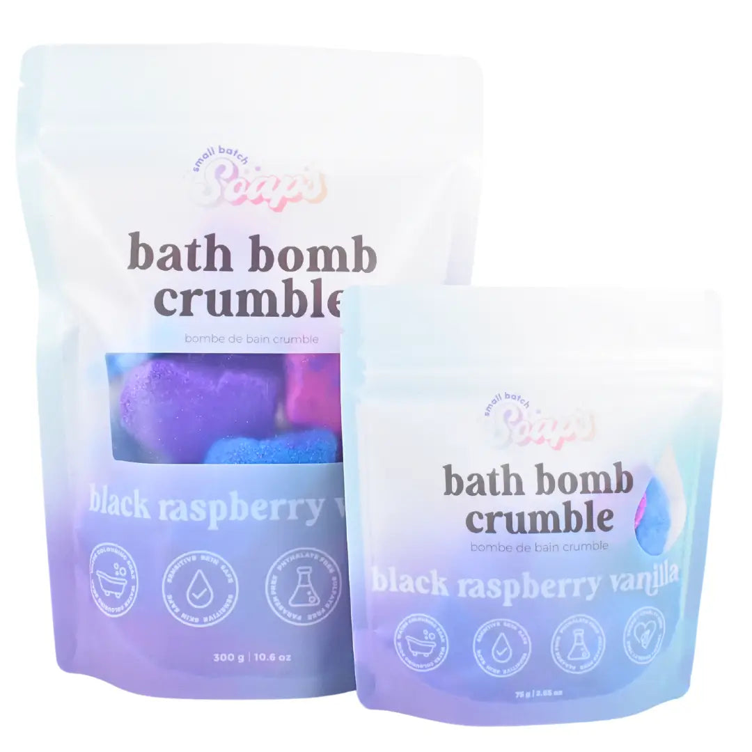 Black Raspberry Vanilla Bath Bomb Crumble