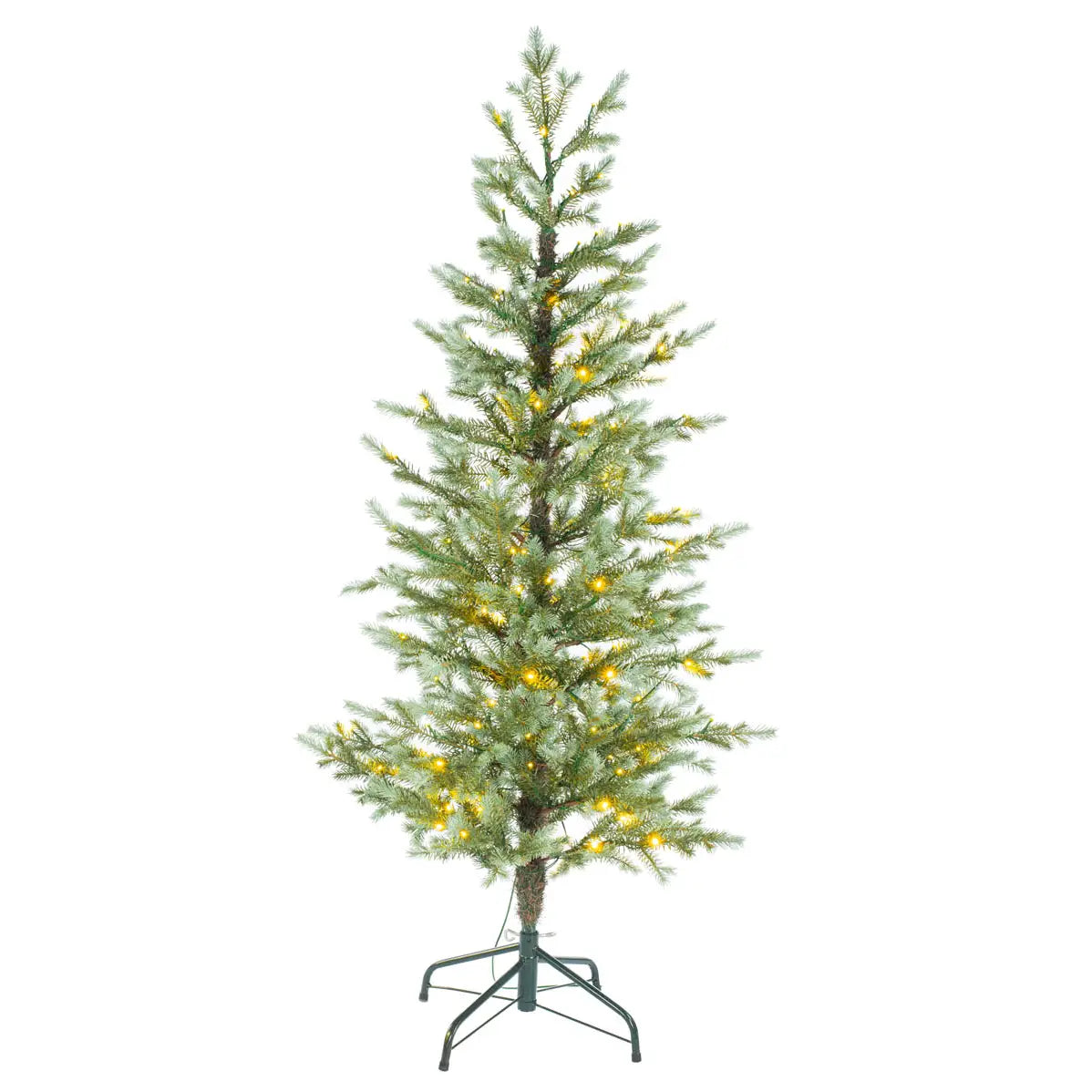 Led Blue Spruce Christmas Tree with Metal Tree Stand