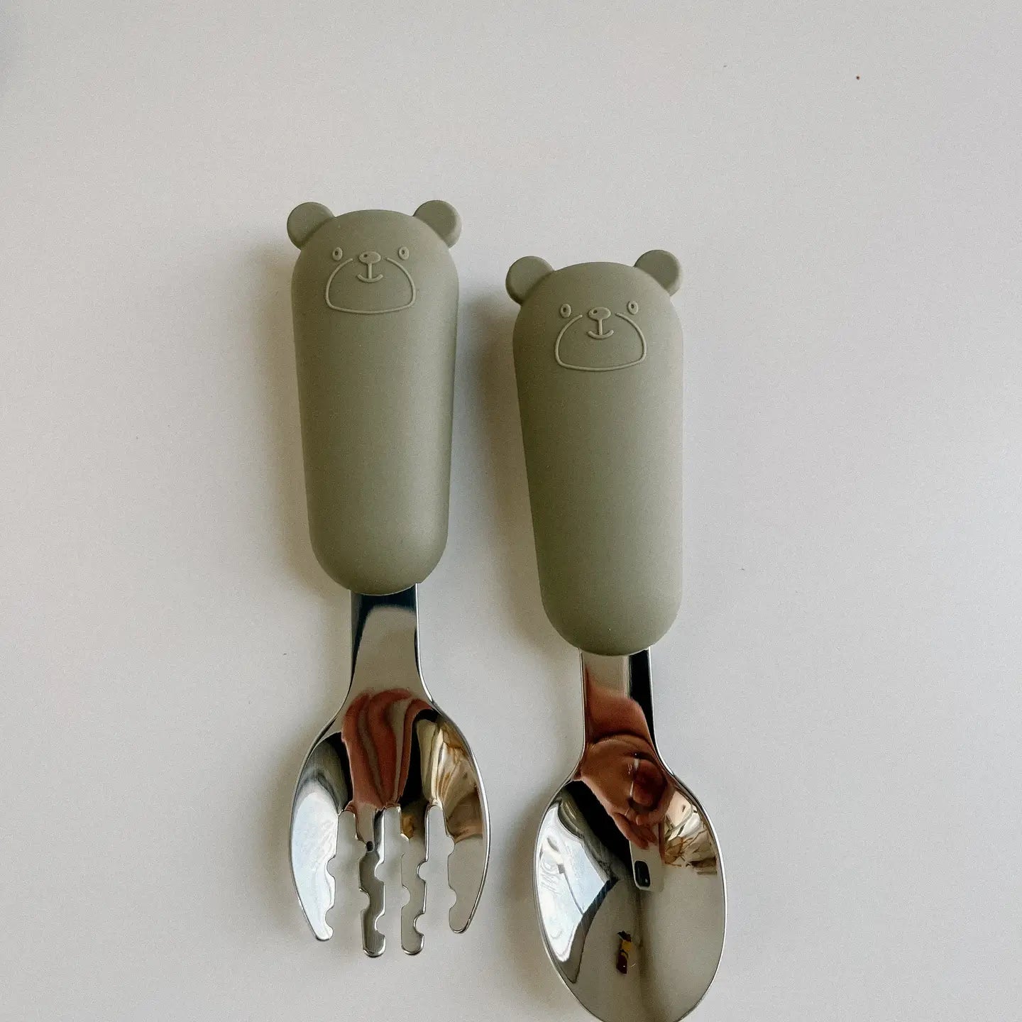 Silicone Fork and Spoon Set