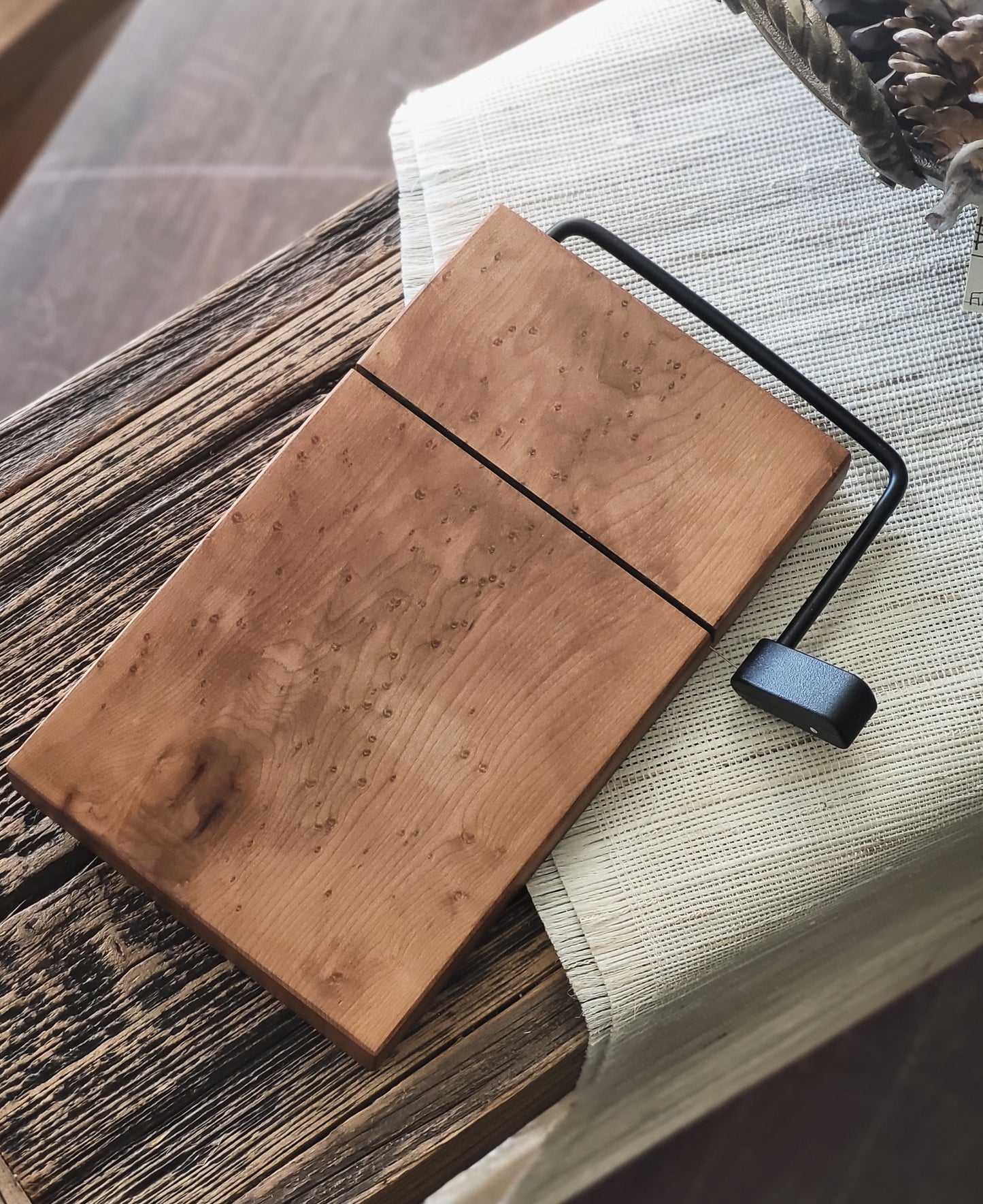 Artisan Cheeseboard with Wire Slicer