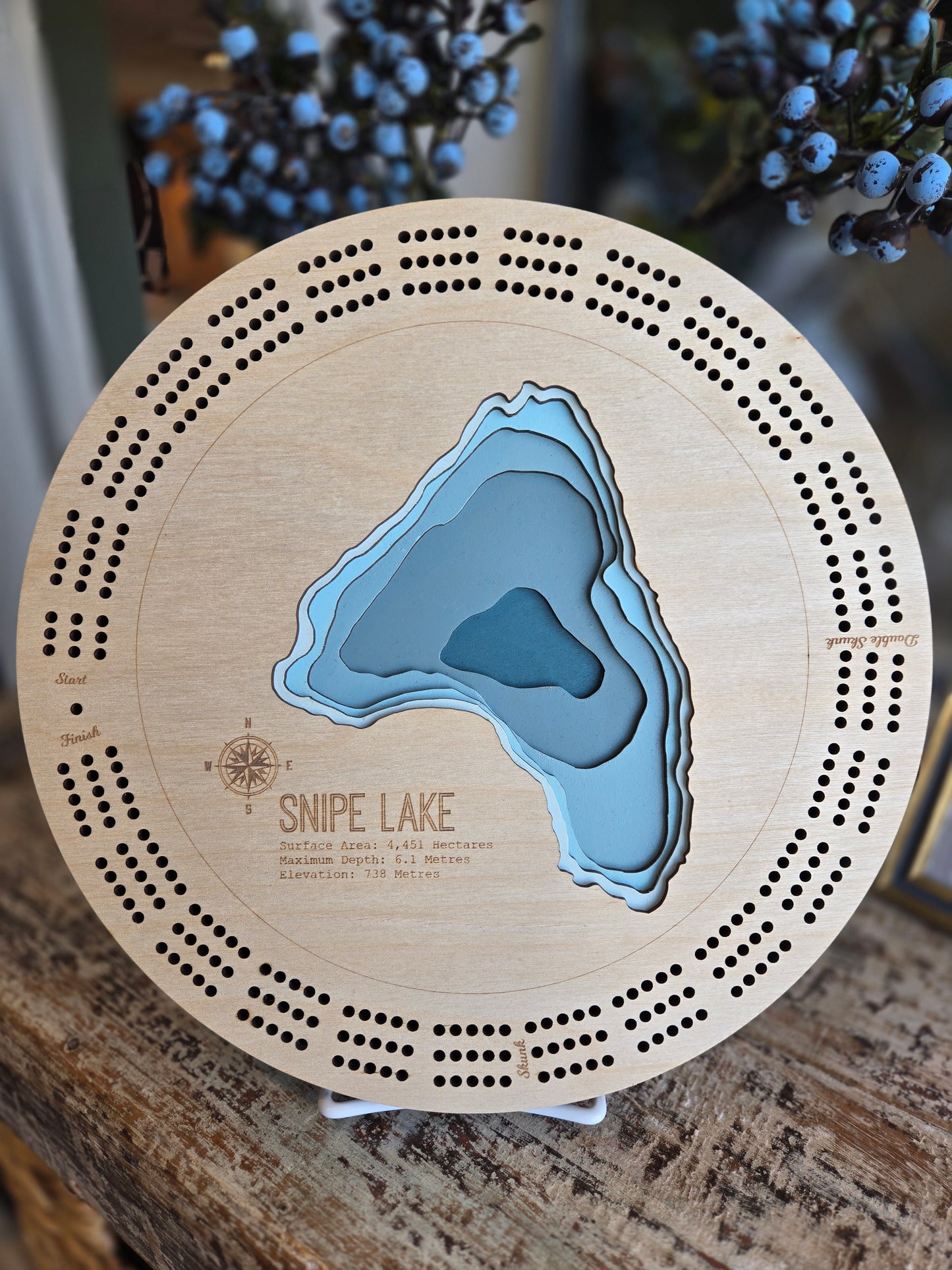 Bathymetric Cribbage Boards