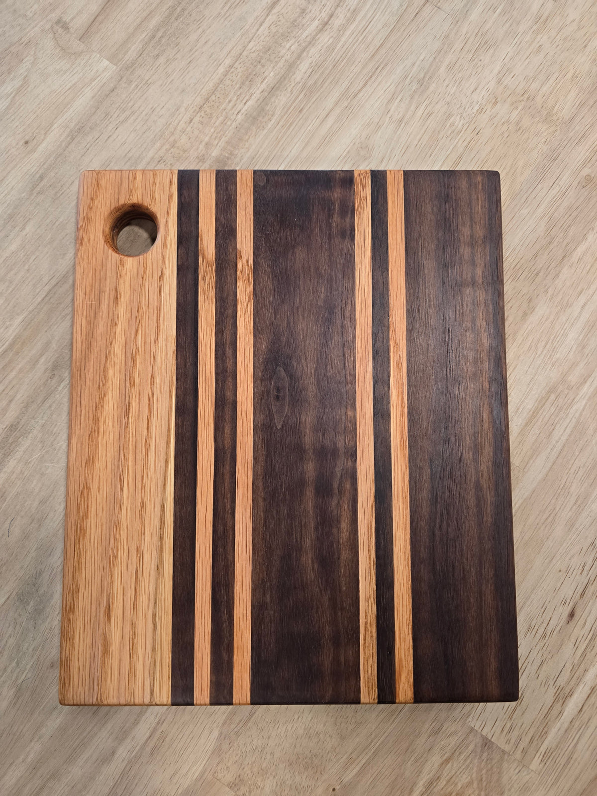 Oak, Walnut, & Cherry Cutting/Serving Board