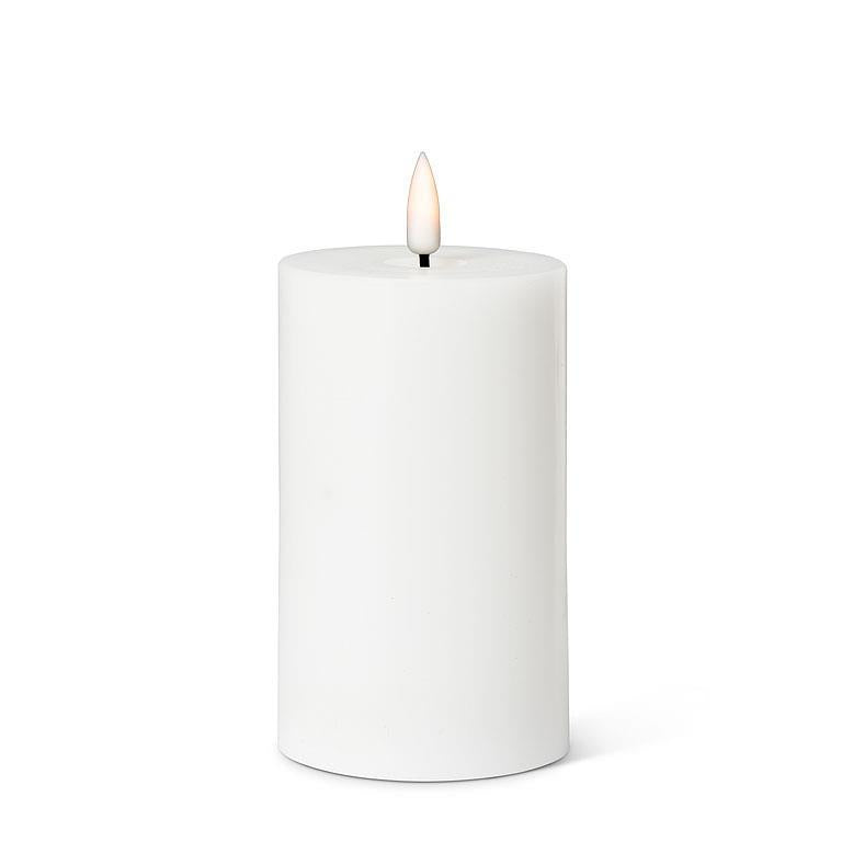 LED White Pillar Candle