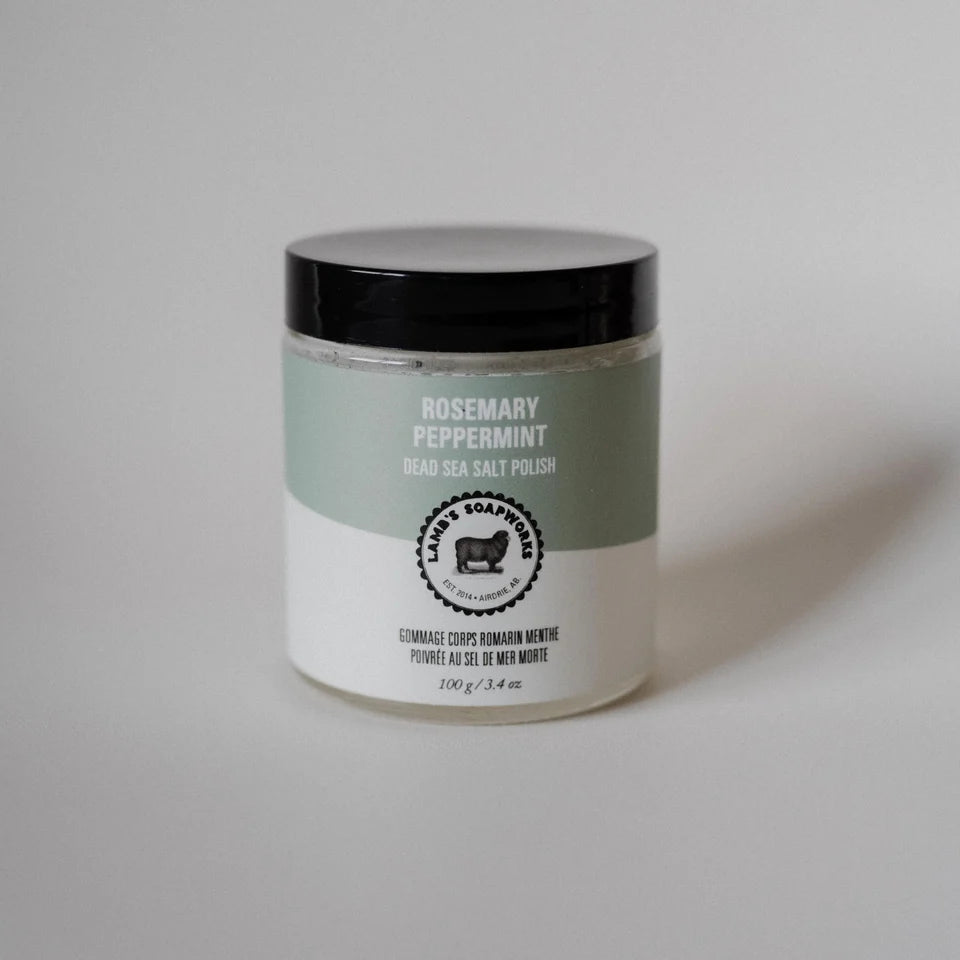 Rosemary Peppermint Dead Sea Salt Body Polish