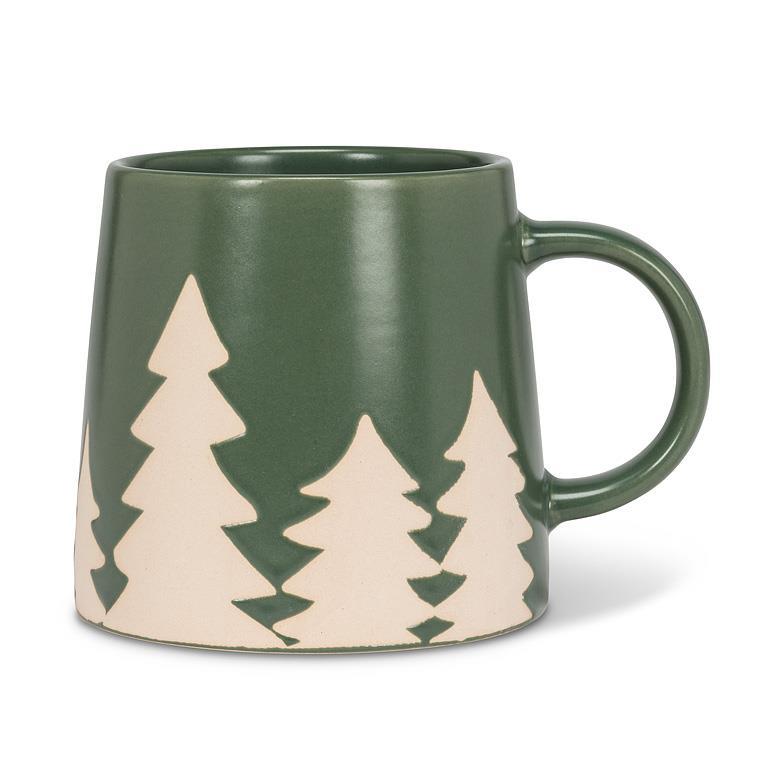 Green Pine Trees Mug