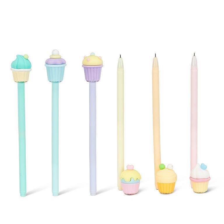 Pastel Pen With Cupcake Lid