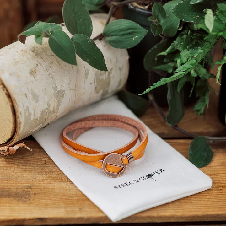 Bluesky Leather Wrap Bracelet