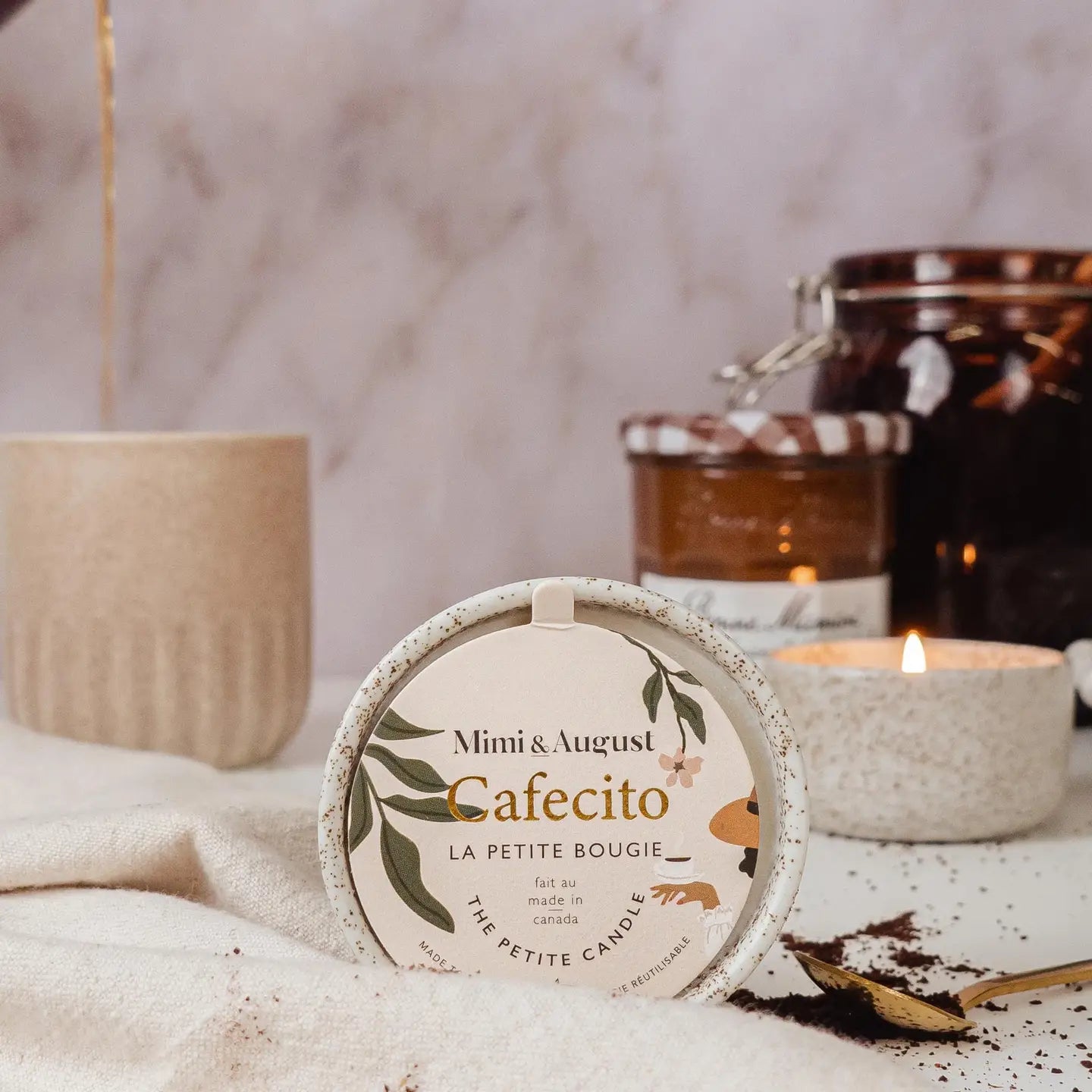 Cafecito Reusable Candle- 3 oz