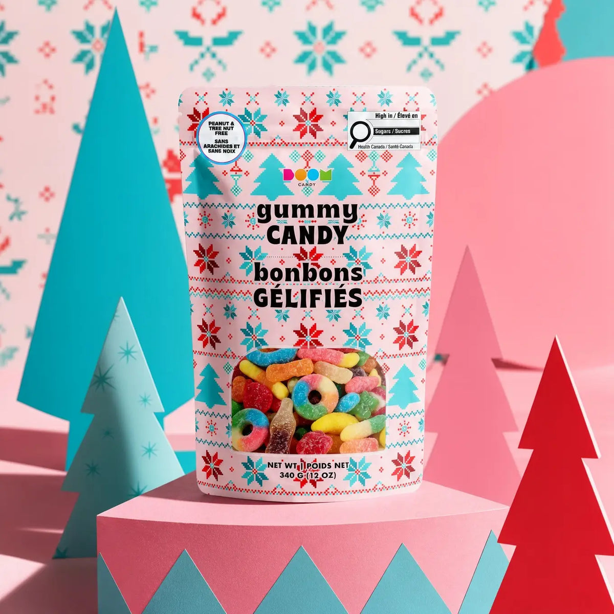 Pink & Blue Christmas | Assorted Gummy Candy
