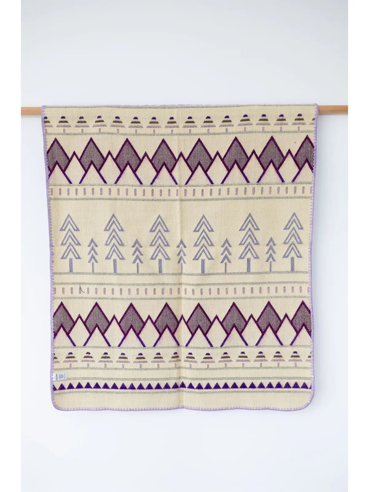 Tree Line Baby Blanket - Lilac Trail