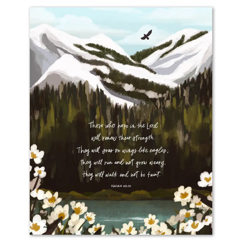 Mountains Isaiah Art Print