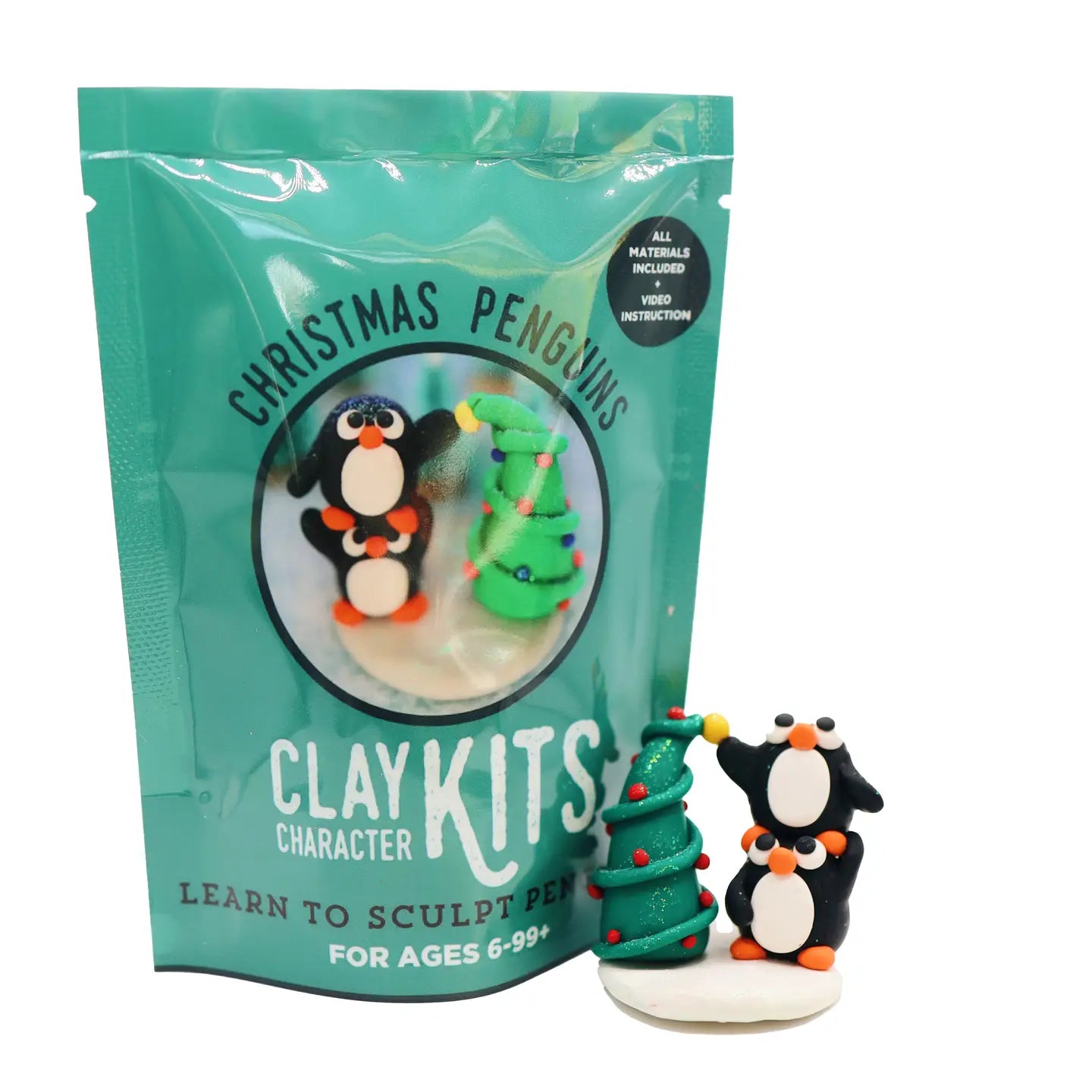 Stacked Penguins Diy Polymer Clay Kit