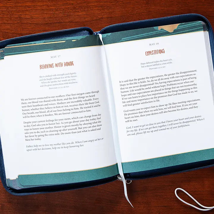 Strength For Today For Teen Guys (Zippered Devotional)