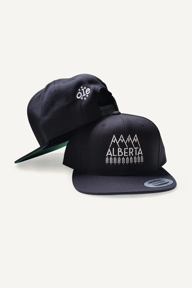 Explore Alberta Snapback Hat Black