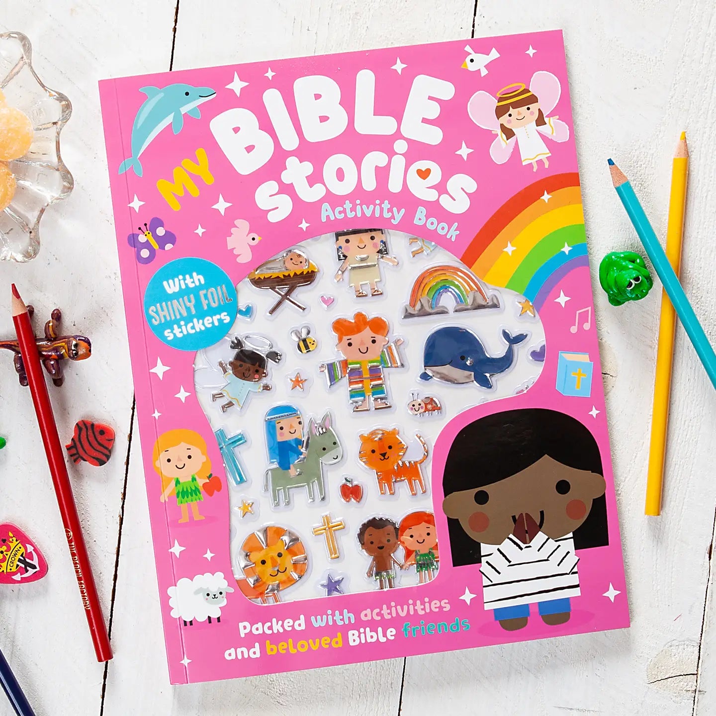 Bible Stories Activity Book, Pink