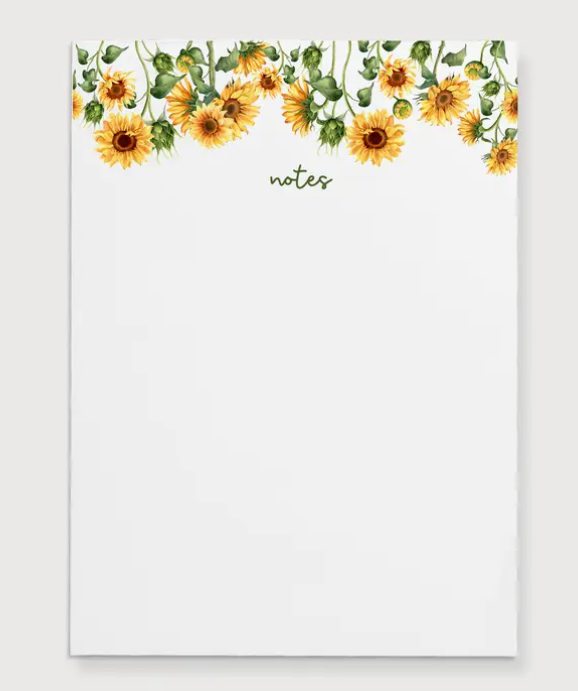 Sunflower Notepad