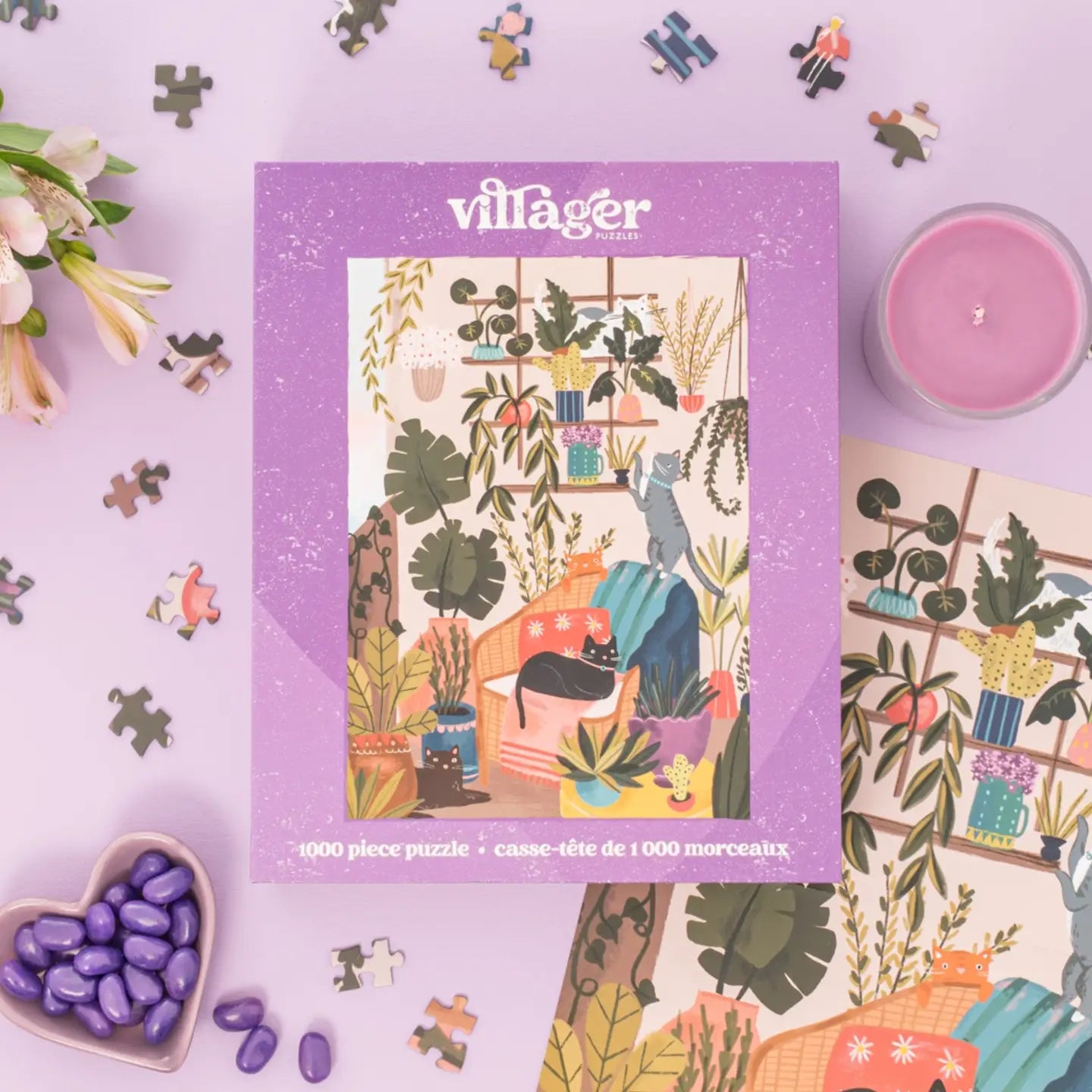 Balcony Cats 1000 Piece Puzzle