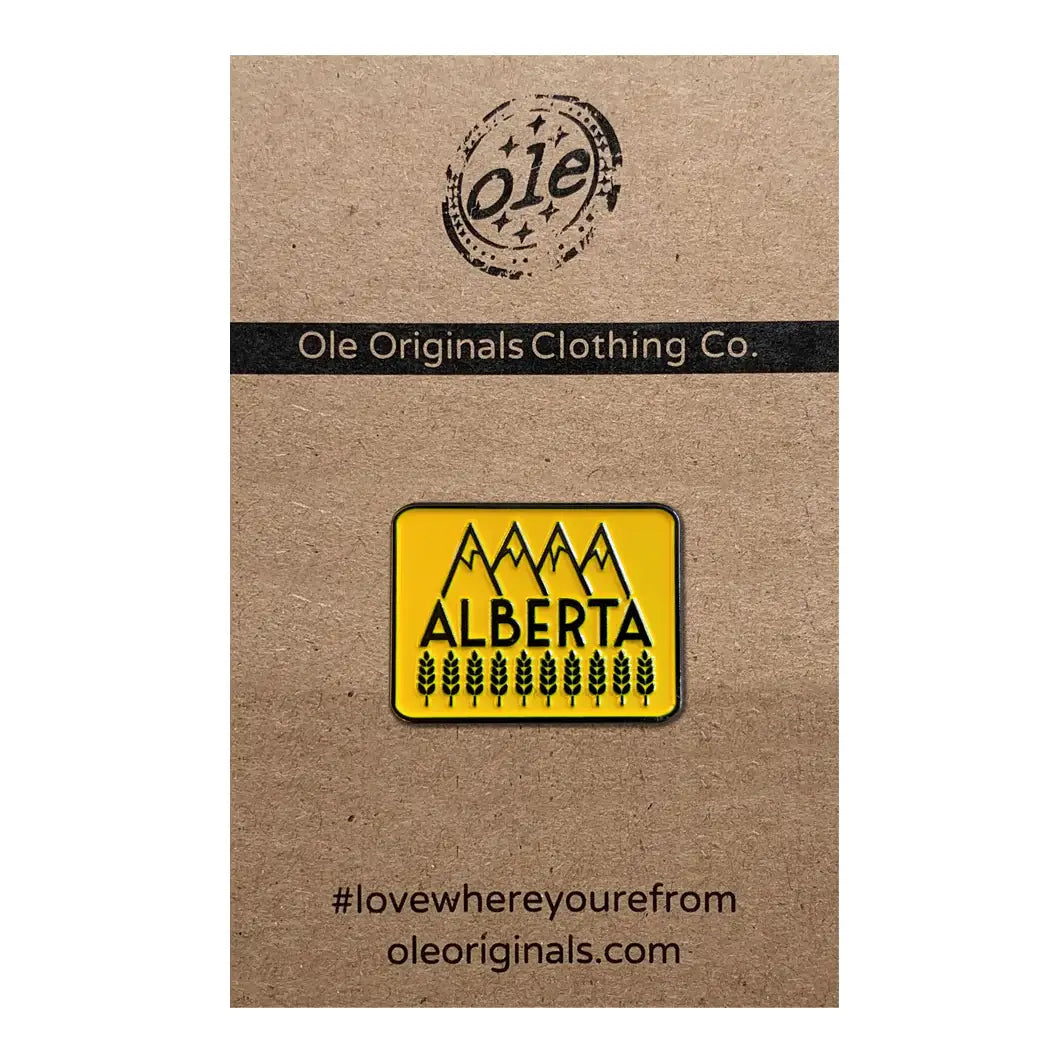 Explore Alberta Enamel Pin