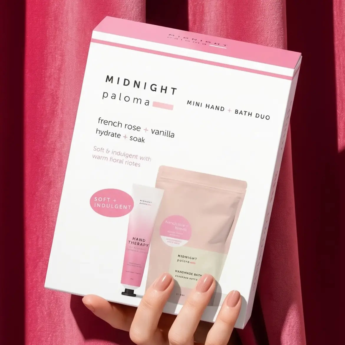 Mini Duo French Rose & Vanilla Bath & Hand