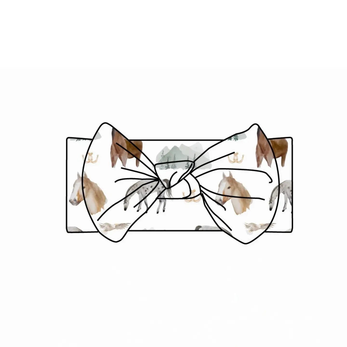 Mountain Trails-Headband Bow