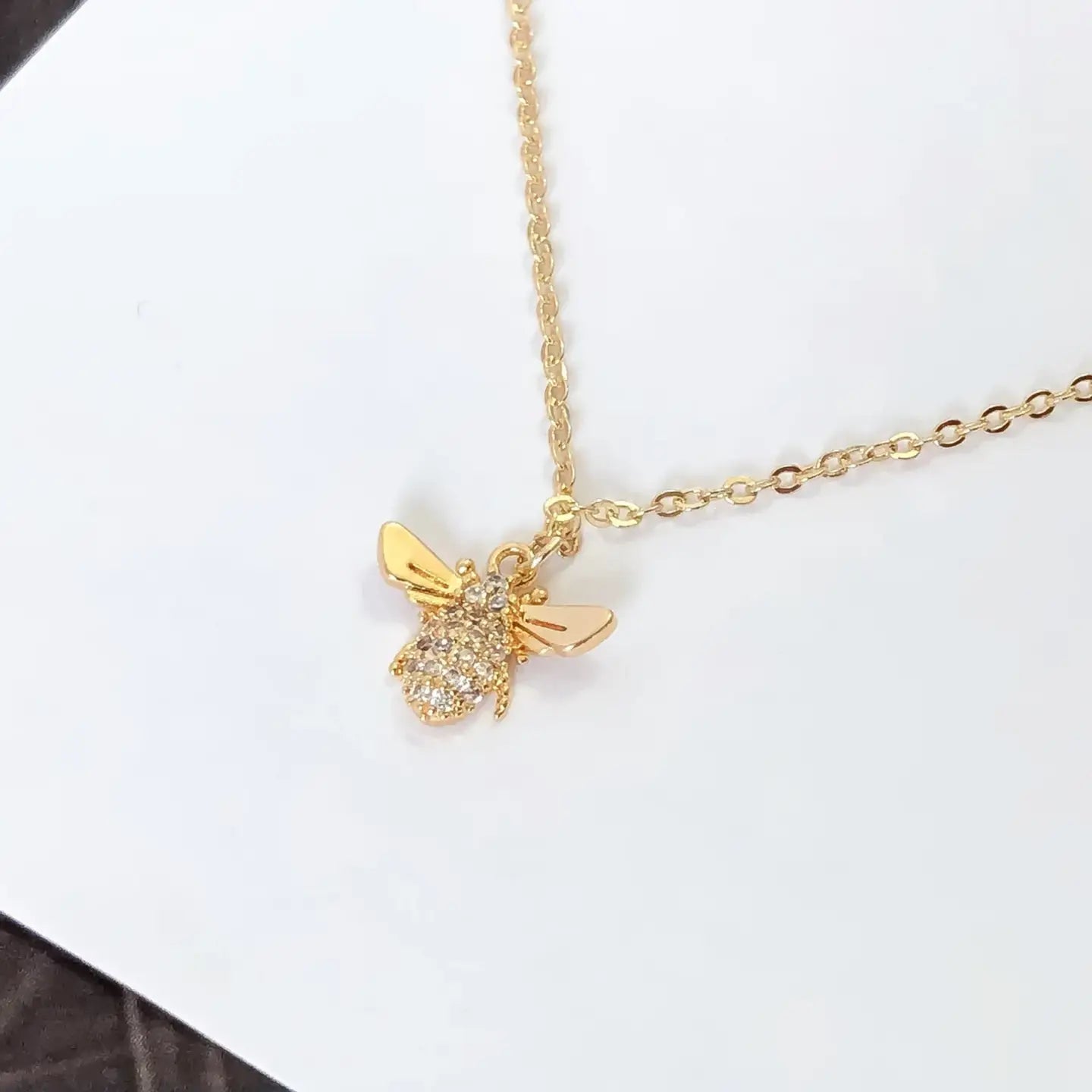 Dainty Honeybee Necklace