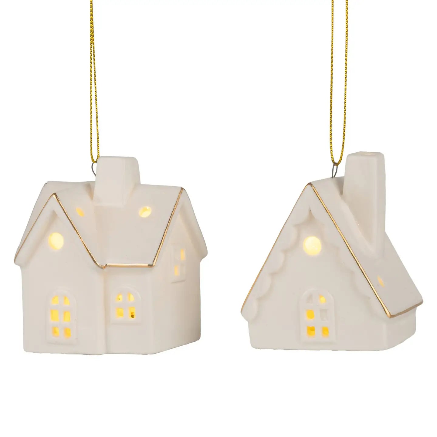 Hanging Ceramic House Ornament