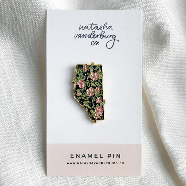 Wild Rose Enamel Pin