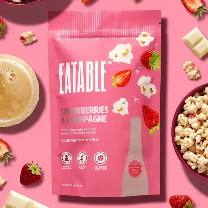 Strawberries & Champagne Popcorn