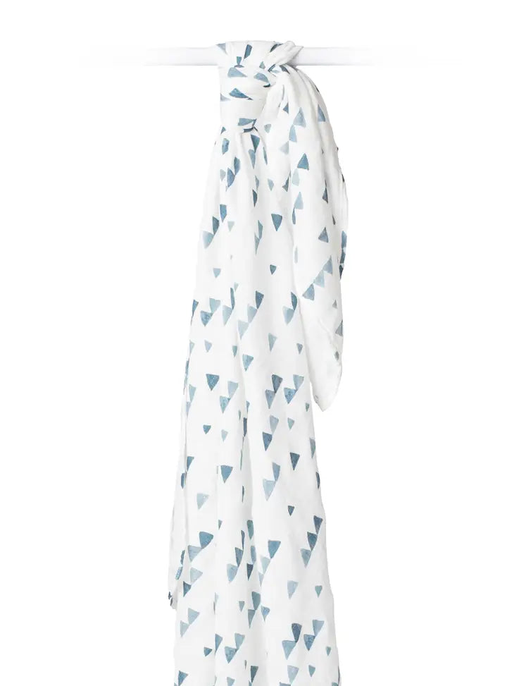 Navy Triangle Swaddle