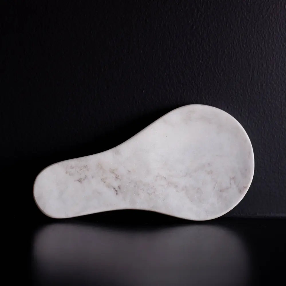 Hand Cut Marble Spoon Rest