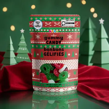 Red & Green Christmas Gummy Wreaths