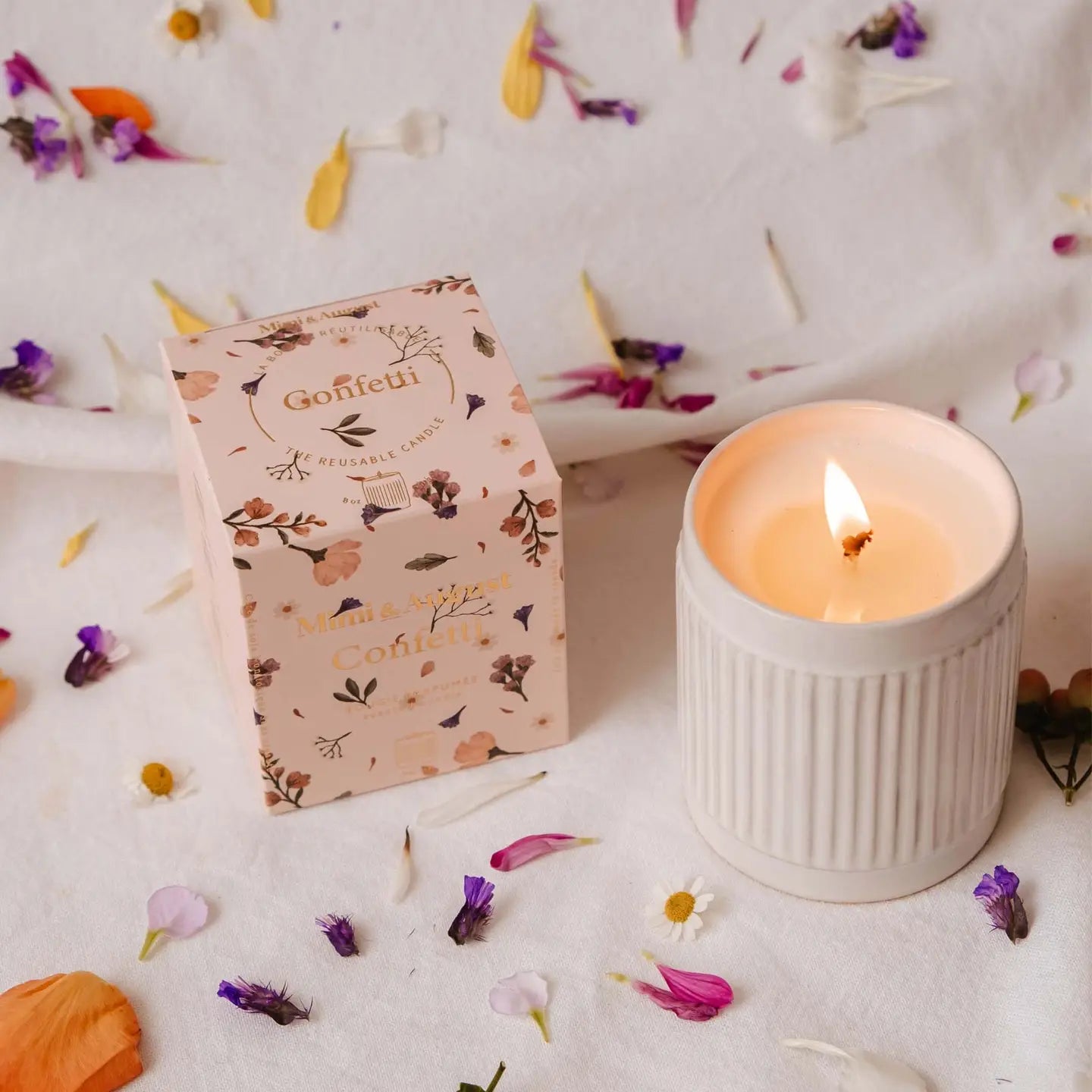 Confetti Reusable Candle