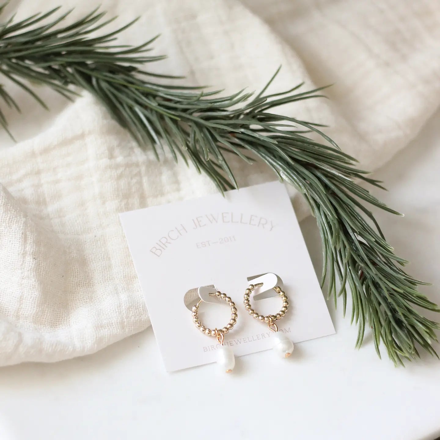 Heirloom Pearl Hoop Earrings