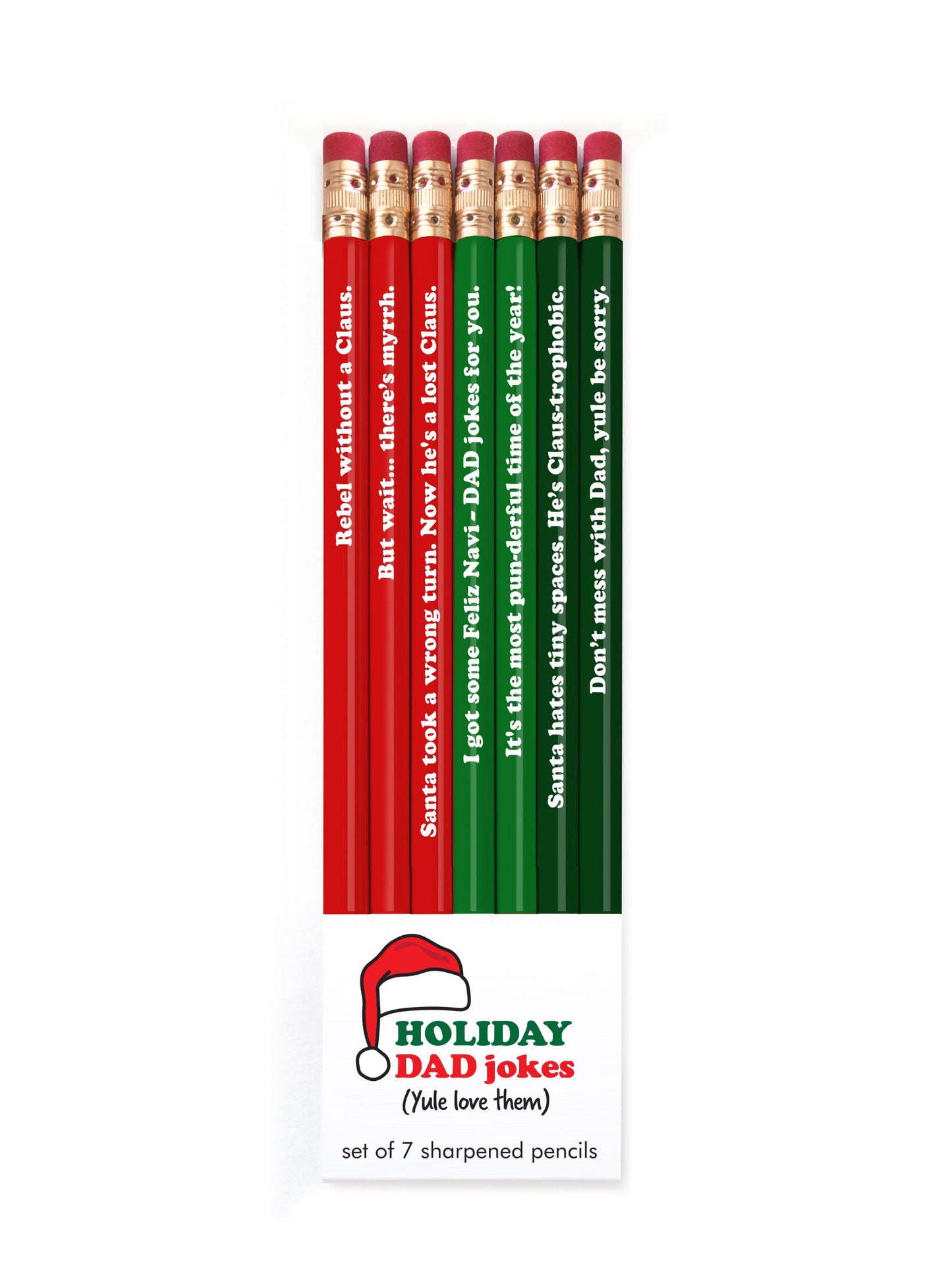 Pencil set – Holiday Dad Jokes