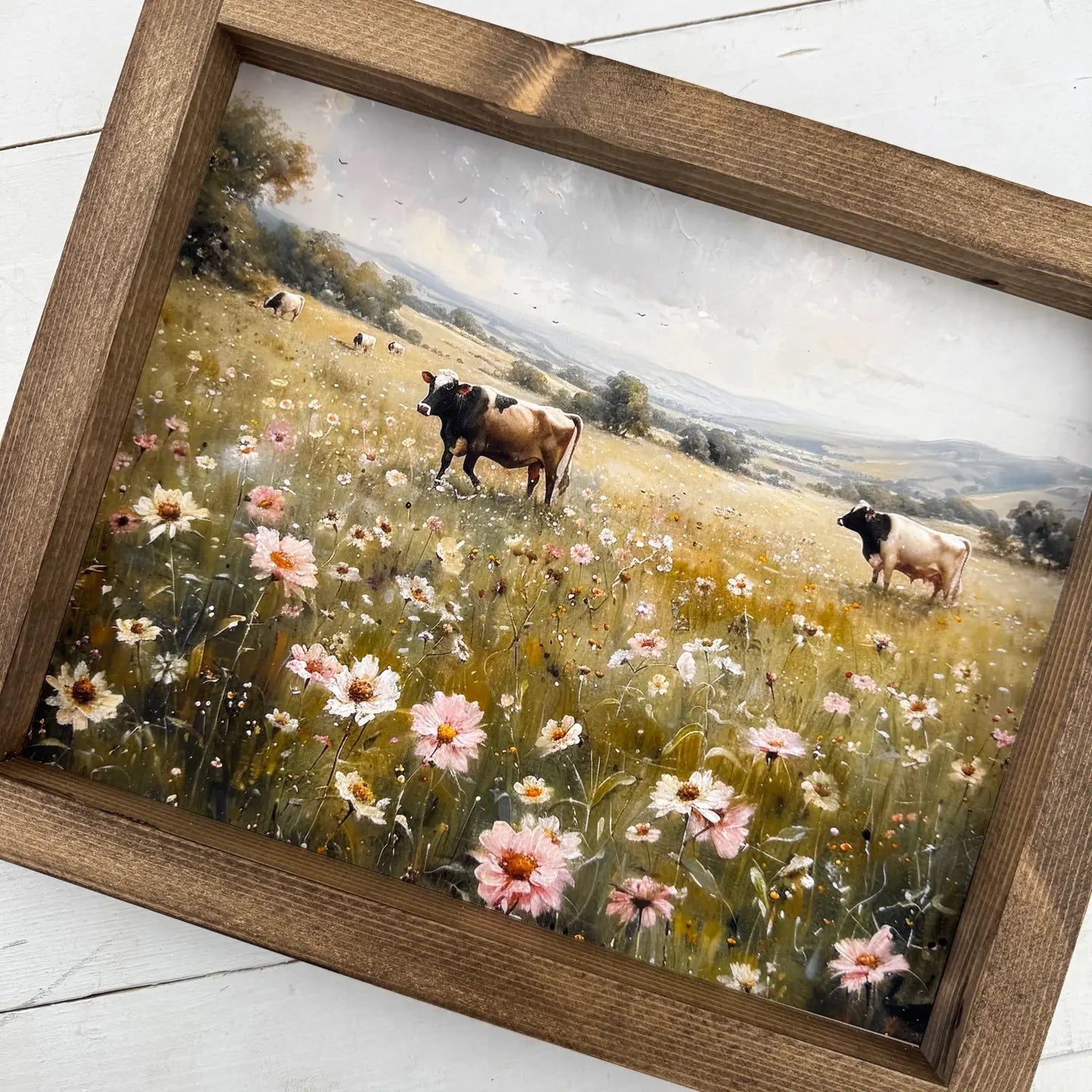 Cow Flower Field Sign