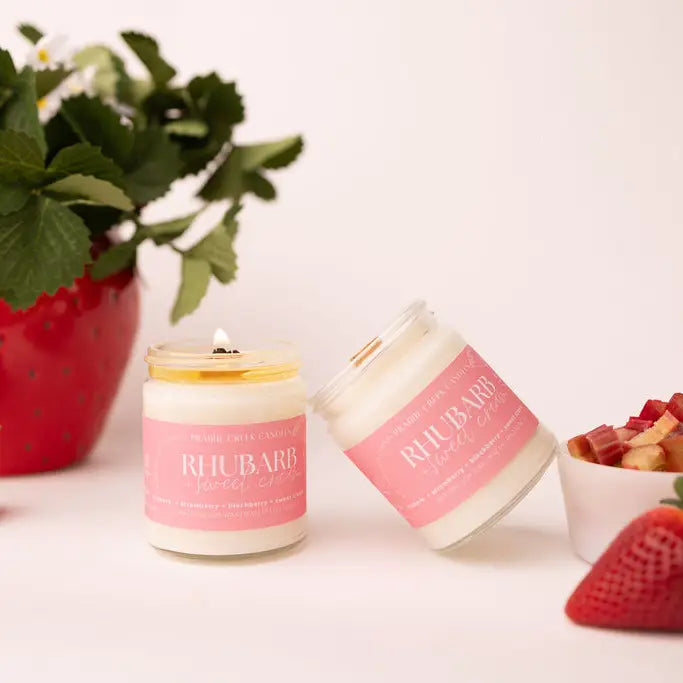 Rhubarb & Sweet Cream Candle
