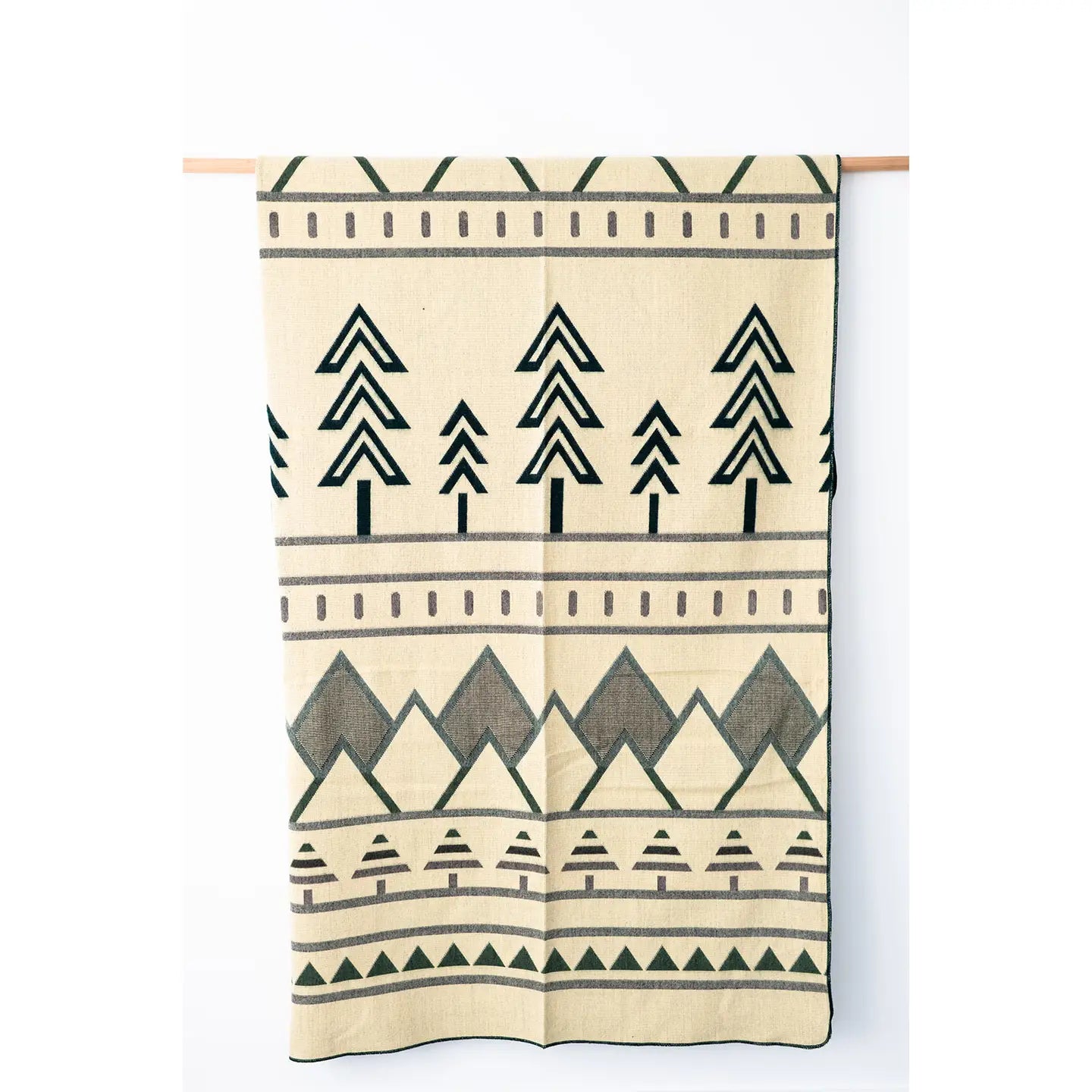 Tree Line Queen Blanket - Balsam Fir