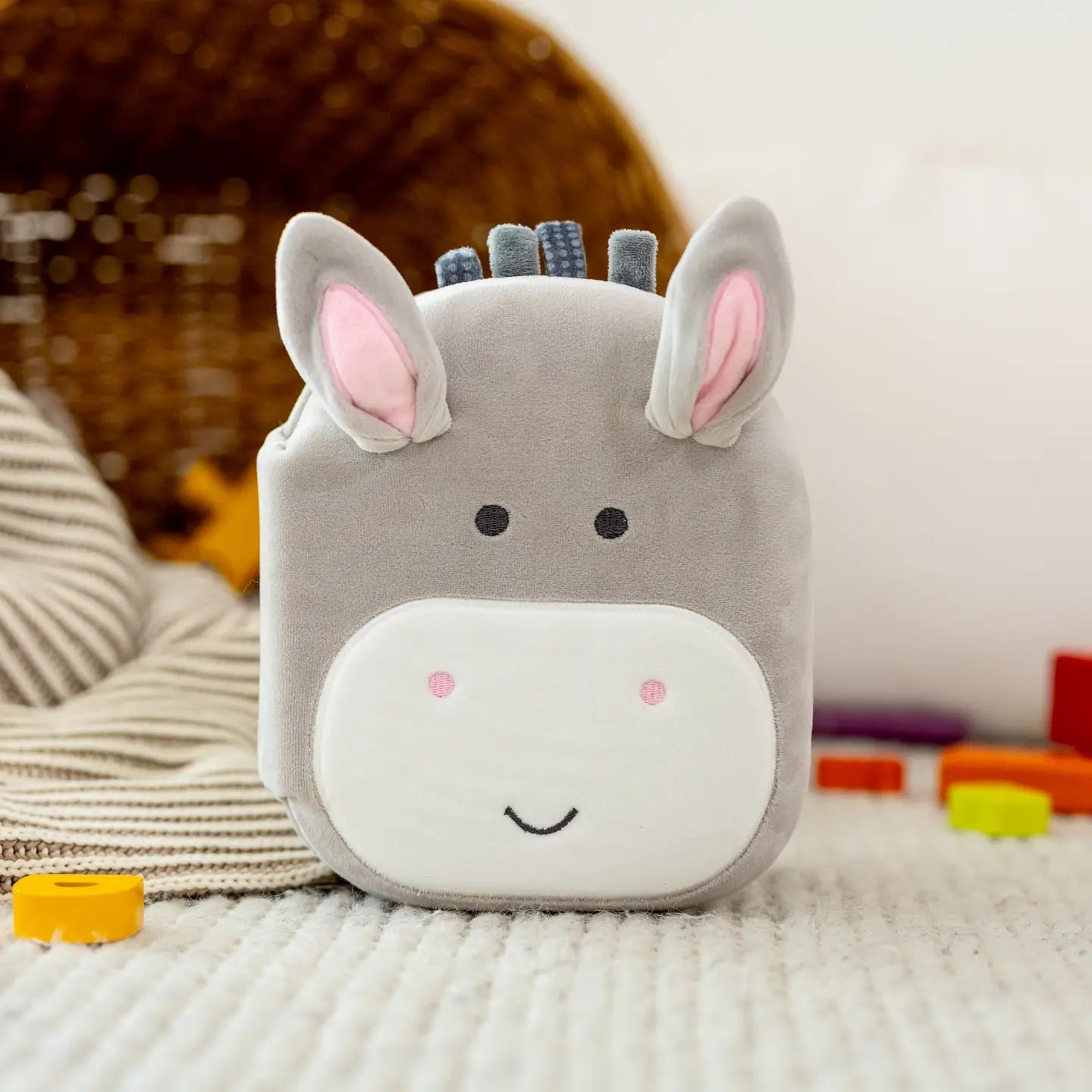 Squish and Snugg: Plush Donkey Nativity Story Book