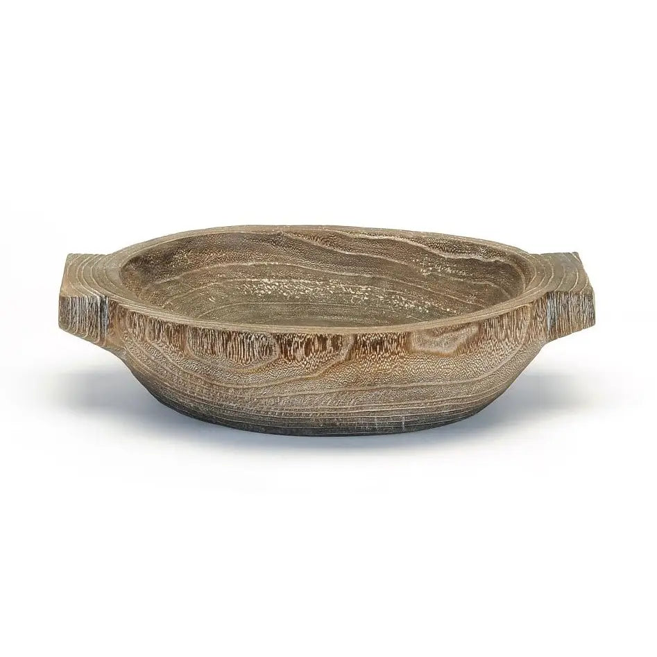 Round Wood Bowl/Handles