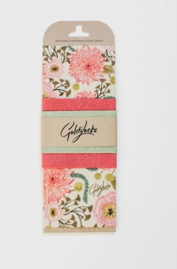 Beeswax Food Wraps 3pk, Variety of Patterns