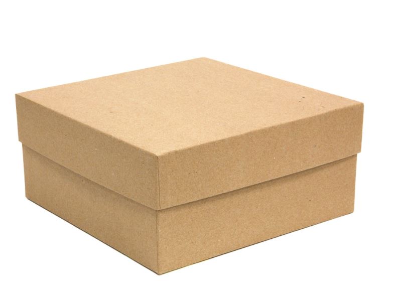 Square Gift Box, Kraft