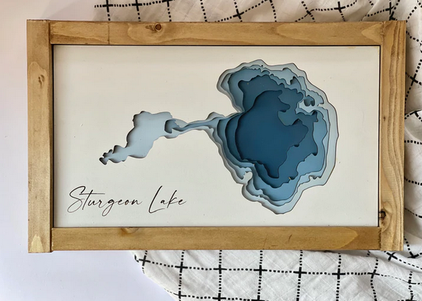 Mini Bathymetric, Lake Sign