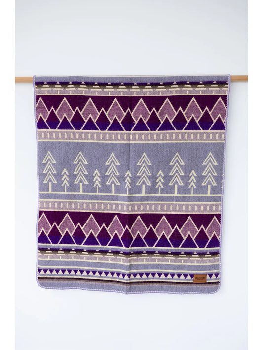 Tree Line Baby Blanket - Lilac Trail