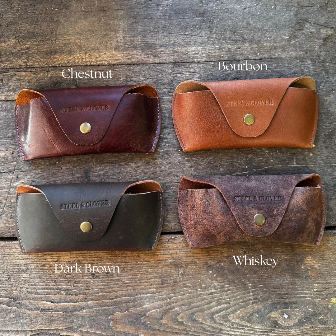 Crooked Creek Leather Sunglass Case