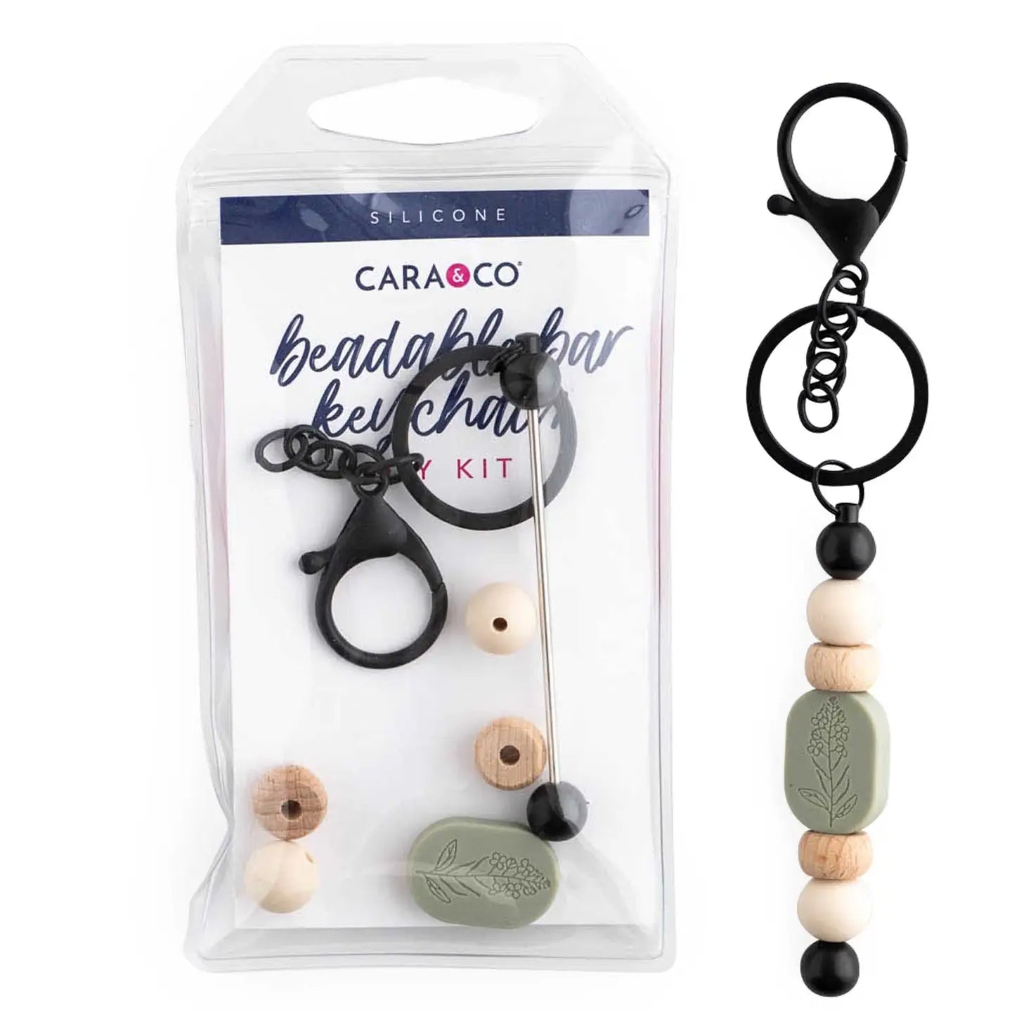 Beadable Bar Keychain