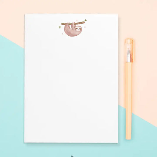 Sloth Notepad | 4.25" X 5.5"