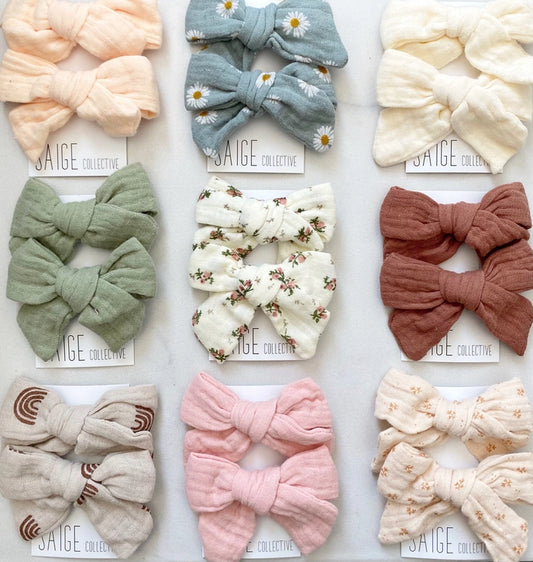 Muslin Cotton Bows