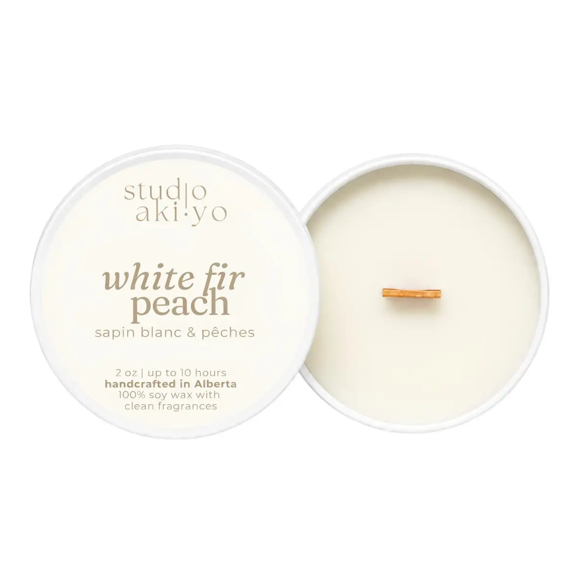 2oz Travel Tin Soy Wax Candle