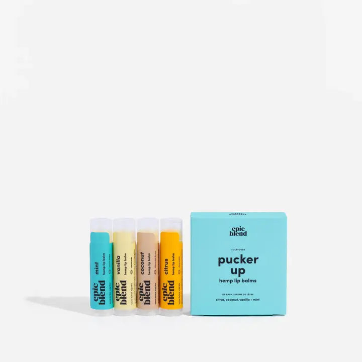 Pucker Up Hemp lip balms